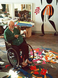 Matisse working on a cut-out