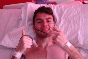 Stephen Sutton - a thumbs up to life.